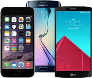 Some of the latest smartphones available on TPO.