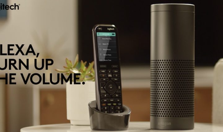 Amazon Echo and Harmony All-in-One Remote.